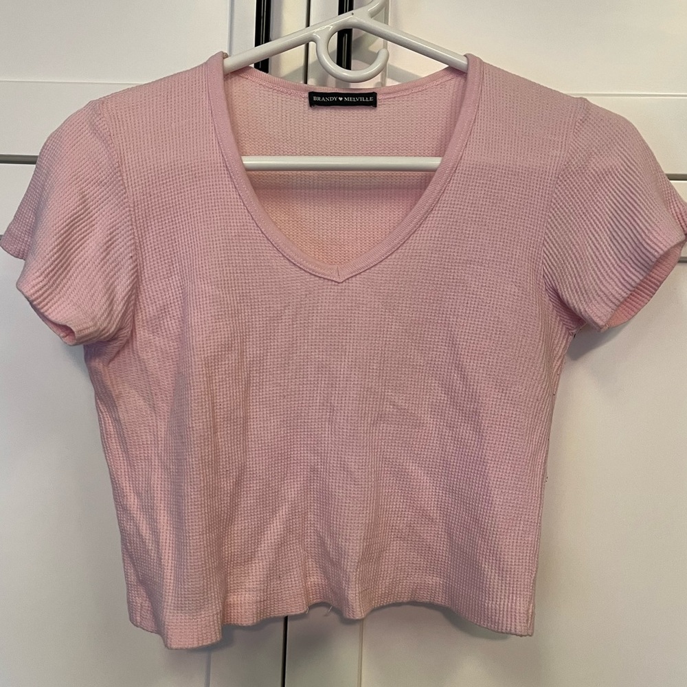 NWOT Brandy Melville Pink Shirt. One Size.
